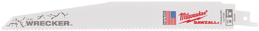 Milwaukee Extra heavy duty reciprozaagbladen voor metaal WRECKER 230 x 7/11 Tpi - 5 stuks - 48005706