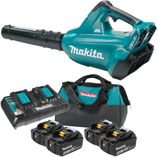 Makita DUB362PT4X Akku-Laubbläser 2x18 5,0Ah Li-Ion mit Tasche