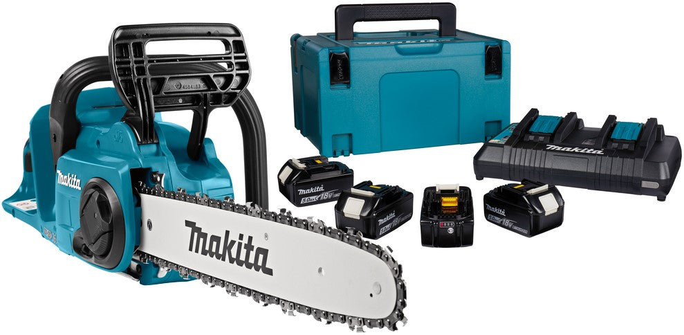 Makita DUC353PT4J 2x18 V Chainsaw 35 cm in Mbox