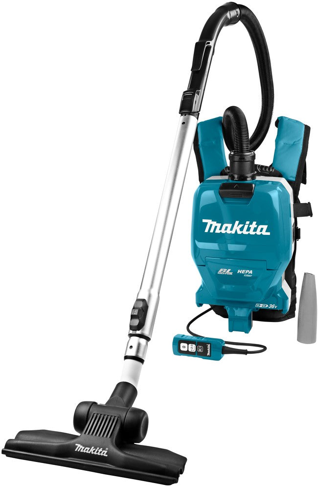 Makita DVC261ZX11 2x18 V Rugstofzuiger voor schoonmaak Losse Body