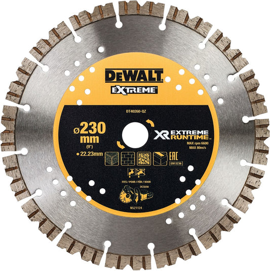 DT40260 Diamantzaagblad 230x22mm