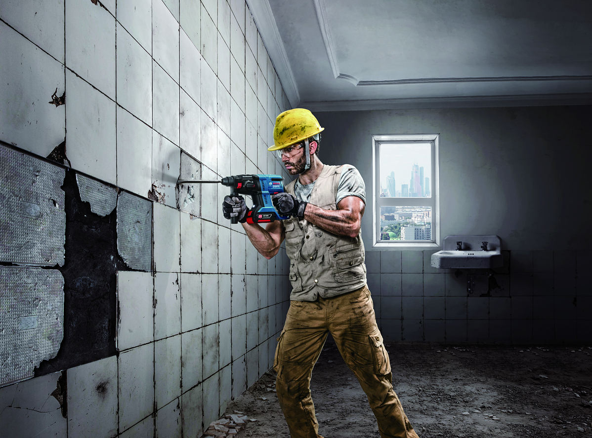 Bosch Professional GBH 18V-20 Cordless Hammer Drill 18V 1.7J Loose Body In L-Boxx - 0611911001