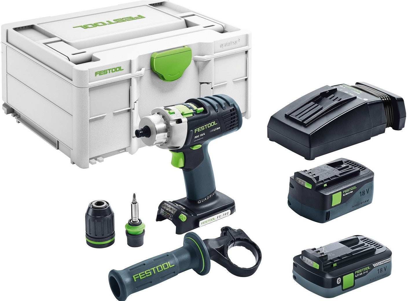 Festool PDC 18/4 5,2/4,0 I-Plus QUADRIVE Accu klopboormachine 576467