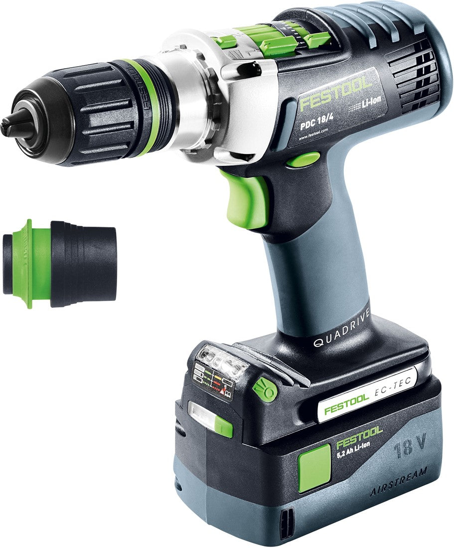 Festool PDC 18/4 5,2/4,0 I-Plus-SCA QUADRIVE Accu klopboormachine 576472