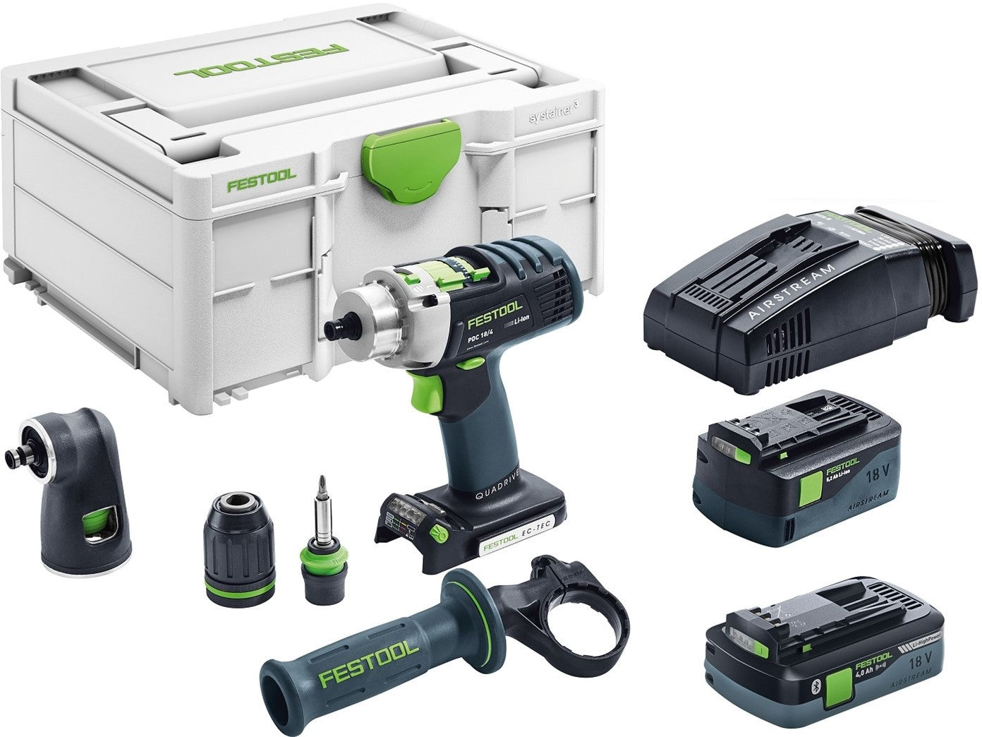 Festool PDC 18/4 5.2/4.0 I-Set-SCA QUADRIVE Cordless impact drill 576468
