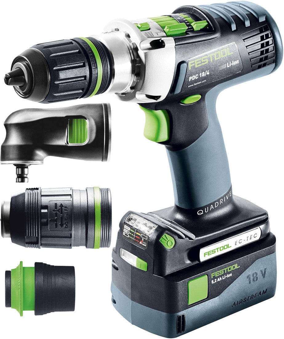 Festool Akku-Schlagbohrschrauber PDC 18/4 5,2/4,0 I-Set/XL-SCA QUADRIVE 576469
