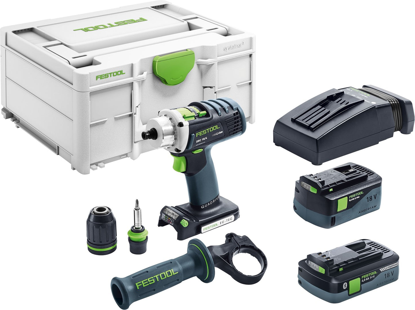 Festool DRC 18/4 5,2/4,0 I-Plus QUADRIVE Accu schroefboormachine 576459