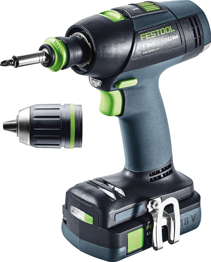 Festool T 18+3 C 3.1-Plus Cordless Drill Driver 576449