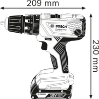 Bosch Professional GSB 18V-21 Akku-Schlagbohrschrauber 18V Loose Body In L-Boxx - 06019H1108