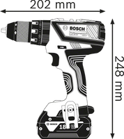 Bosch Professional GSB 18V-28 Accu schroefklopboormachine 18V Losse Body - 06019H4000