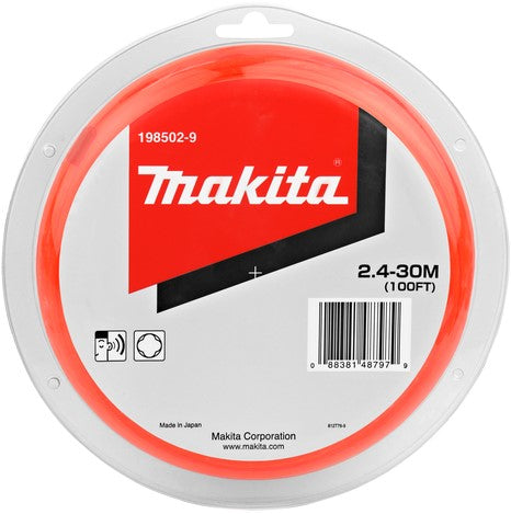 Makita 198502-9 Mähfaden 2,4 mm x 30 m 'Whisper'