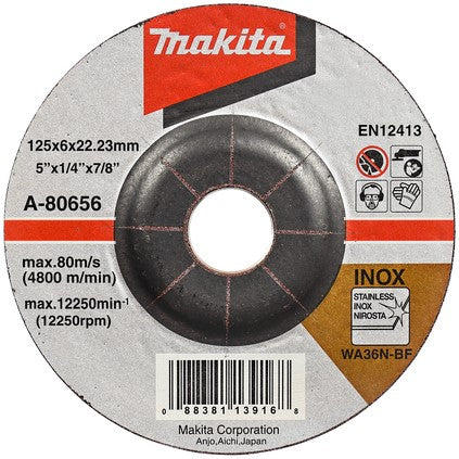 Makita A-80656 Grinding disc 125x6mm stainless steel