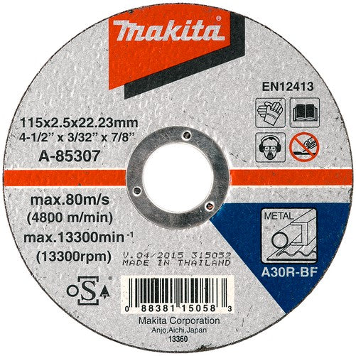 Makita A-85307 Cutting disc 115x2.5x22.23mm steel