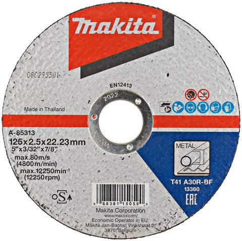Makita A-85313 Cutting disc 125x22.23x2.5mm steel