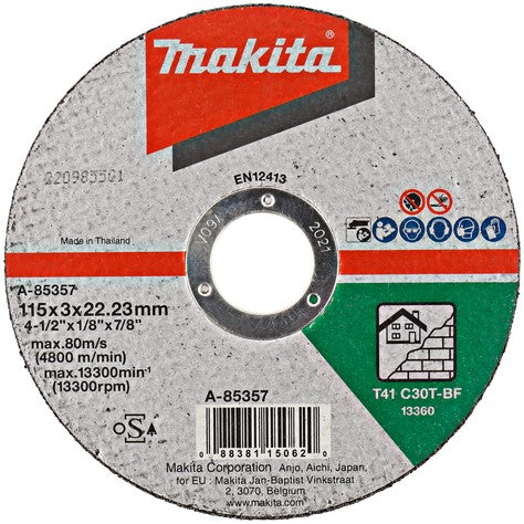 Makita A-85357 Trennscheibe 115x3,0x22,23mm Stein
