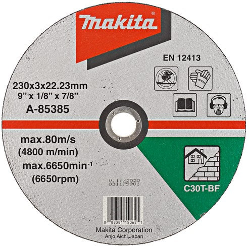 Makita A-85385 Trennscheibe 230x3,2x22,23mm Stein