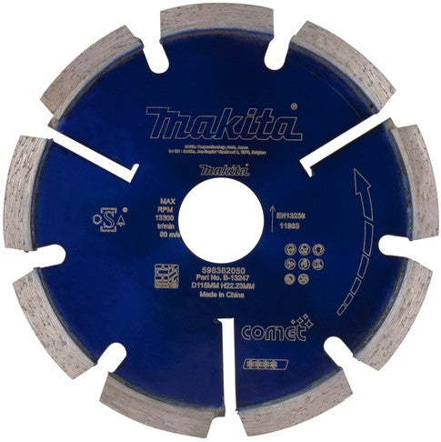 Makita B-13247 Diamant-Fugenscheibe 115x22,23x6,4mm blau