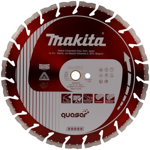 Makita B-13465 Diamantscheibe 350x25,4x3,0mm rot