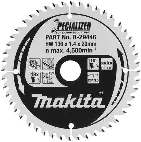 Makita B-29446 Sägeblatt Lami 136x20x1,45 48Z 10g