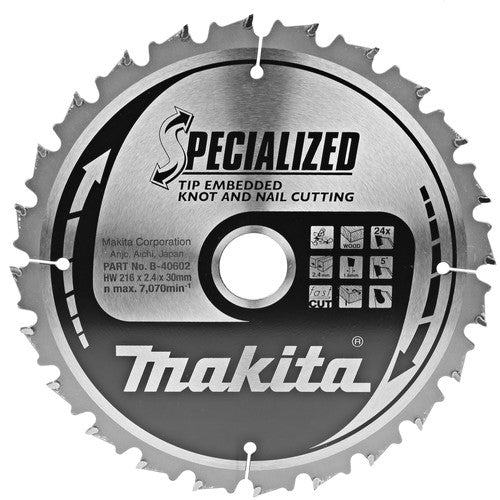 Makita B-40602 Sawb TipE 216x30x2,2 24T 5g