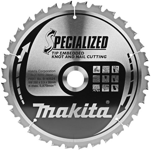 Makita B-40624 Sawb TipE 260x30x2,3 32T 5g