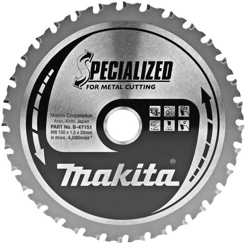 Makita B-47151 Zaagb staal 150x20x1,5 32T 0g