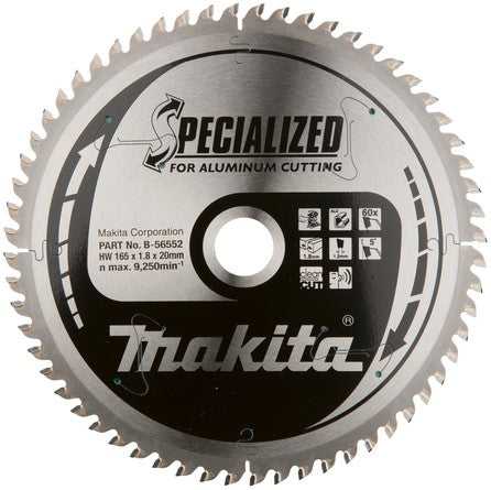 Makita B-56552 Sägeblatt Alu 165x20x1,8 60Z 5g