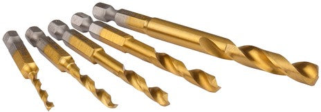 Makita B-57308 Metallbohrer-Set HSS-TiN 5-tlg