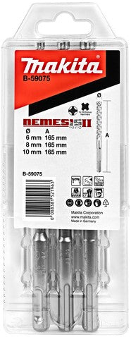 Makita B-59075 P4S: Sds-Plus Bohrer 3-teiliges Set