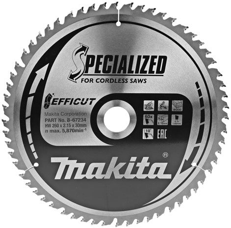 Makita B-67234 Säge Efficut 260x30x2,15 60T 10g