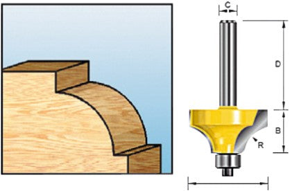 Makita D-11380 Viertelrund fr+lag R25.4 S12