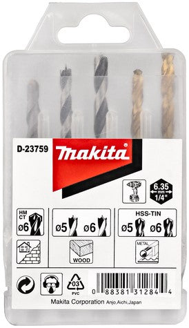 Makita D-23759 Bohrersatz 1/4"" Form E
