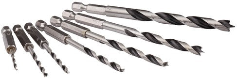 Makita D-62371 Holzspiralbohrer-Satz 7-teilig 1/4''