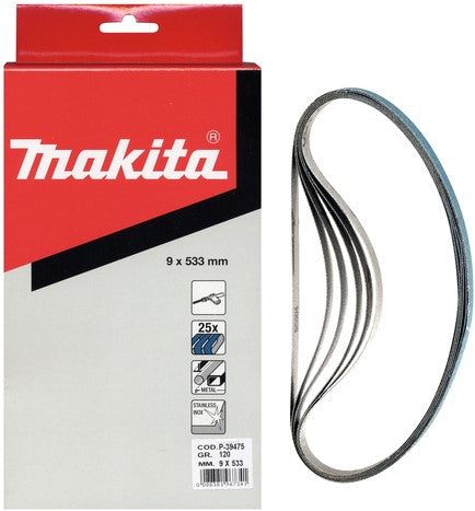 Makita P-39453 Schleifband K80 533x9 blau