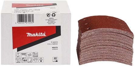 Makita P-42438 Schleifblatt K80 114x102 rot