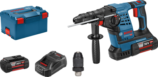 Bosch Professional GBH 36VF-LI Plus Cordless Hammer Drill 36V 6.0Ah Li-Ion SDS-Plus In L-Boxx - 061190700B