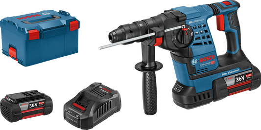 Bosch Professional GBH 36V-LI Plus Cordless Hammer Drill 36V 6.0Ah Li-Ion In L-Boxx - 061190600B