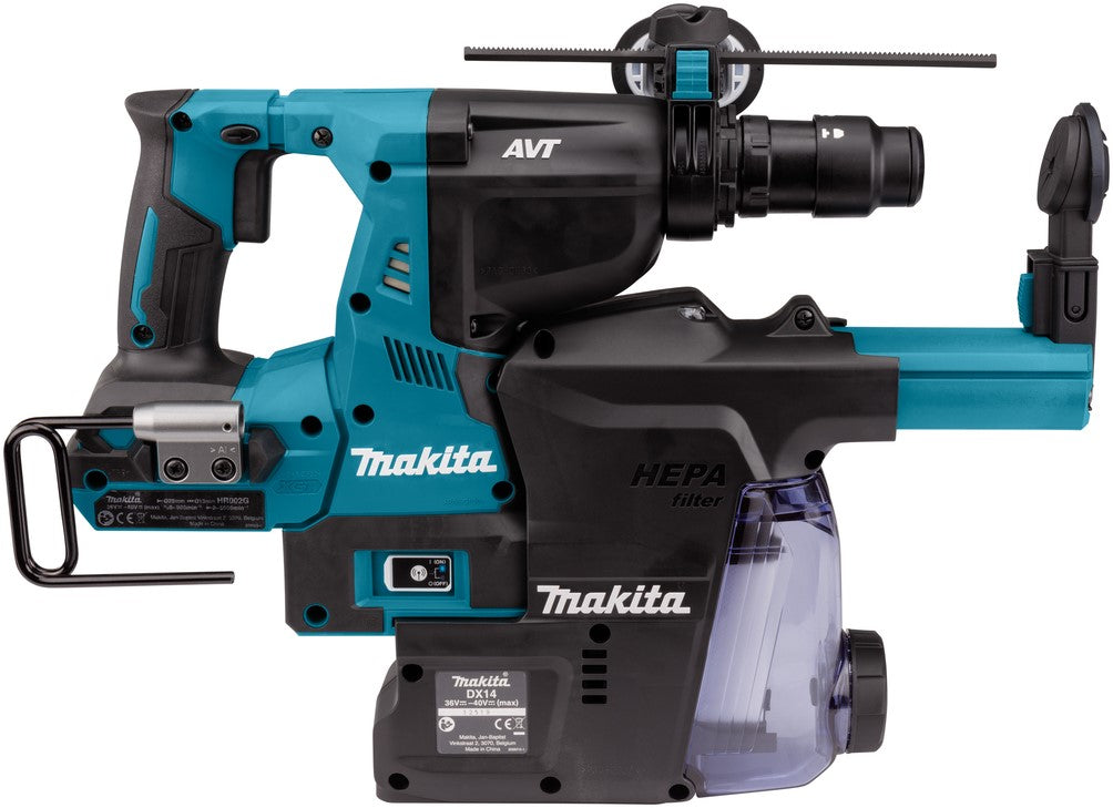 Makita HR002GZ05 Combihamer 40V Max AWS Losse Body + Stofafzuigunit