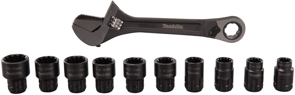 Makita Rollgabelschlüssel/Rohrzange/Ratsche 6-G 14-teiliges Set B-65458