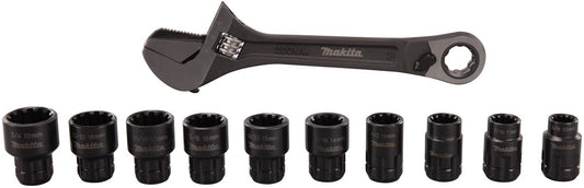 Makita Rollgabelschlüssel/Rohrzange/Ratsche 6-G 14-teiliges Set B-65458
