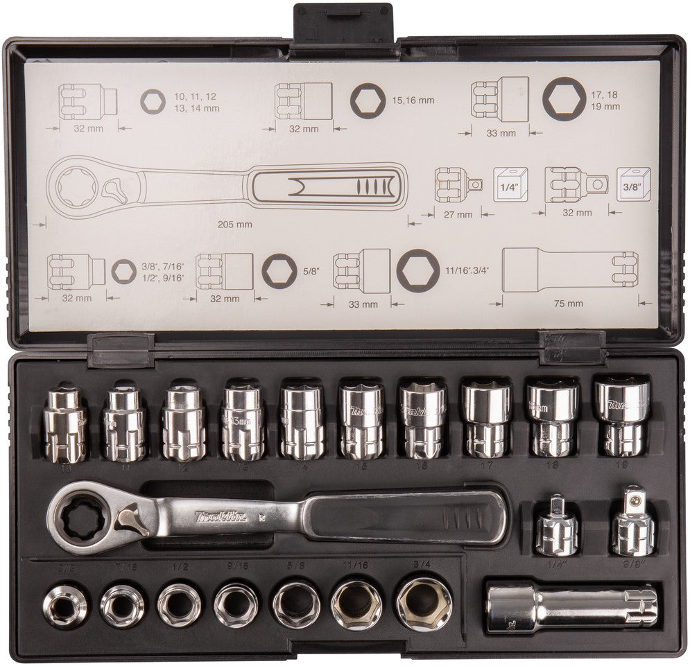 Makita B-65604 Doppenset 6-G 21-delig