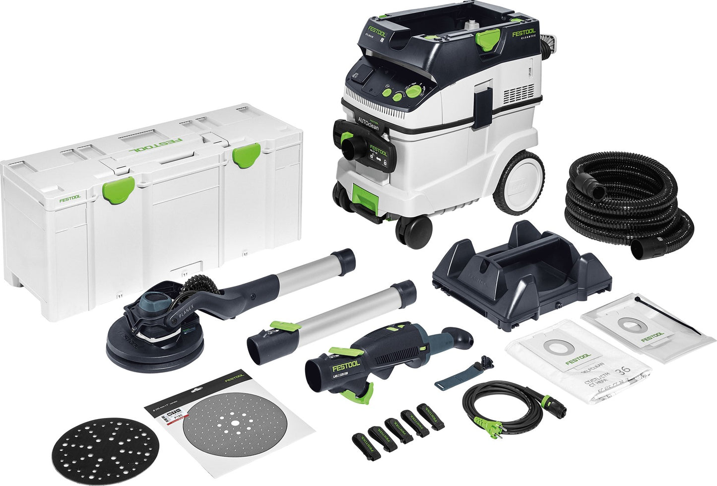 Festool LHS 2 225/CTM 36-Set Langnek Schuurmachine Set - 576698