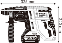 Bosch Professional GBH 18V-21 Accu Boorhamer 18V - 0611911100