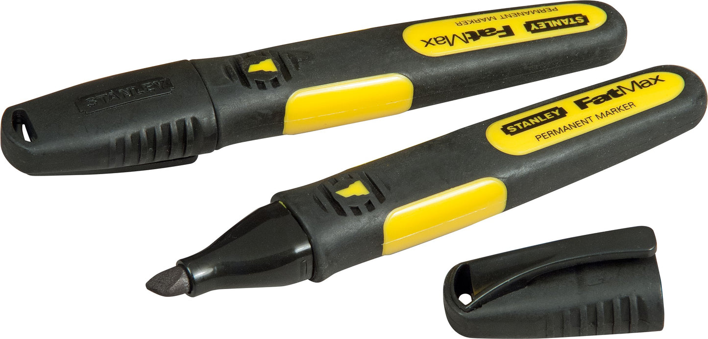 Stanley 0-47-314 FatMax Textmarker Schwarz (x2)