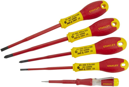 Stanley XTHT0-62693 FatMax Pro VDE Screwdriver Set 5 Piece - PZ Narrow Tip