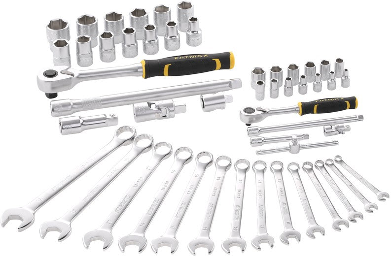 Stanley FMMT82827-1 FATMAX KAPPENSCHLÜSSEL - RINGSCHLÜSSELSATZ 1/4"" + 1/2"" - 49-TLG