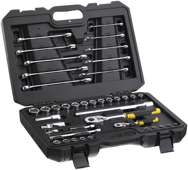 Stanley STMT82832-1 STECKSCHLÜSSELSATZ 1/4" + 1/2" + RINGSCHLÜSSEL - 41-TEILIG