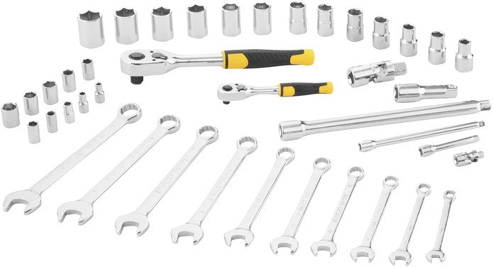 Stanley STMT82832-1 SOCKET WRENCH SET 1/4"" + 1/2"" + RING WRENCHES - 41 PIECES