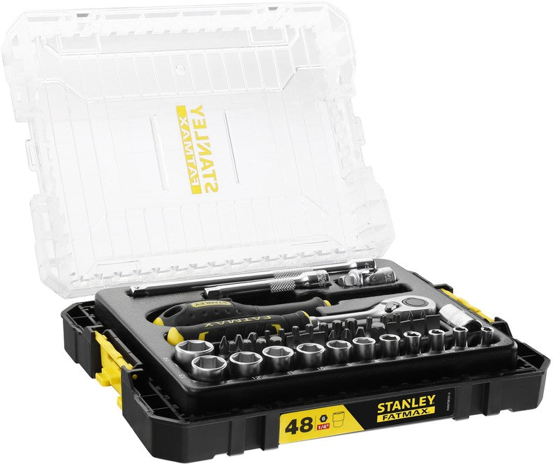 Stanley FMMT98101-0 FatMax PRO-STACK Socket wrench set 1/4"" - 48 pieces