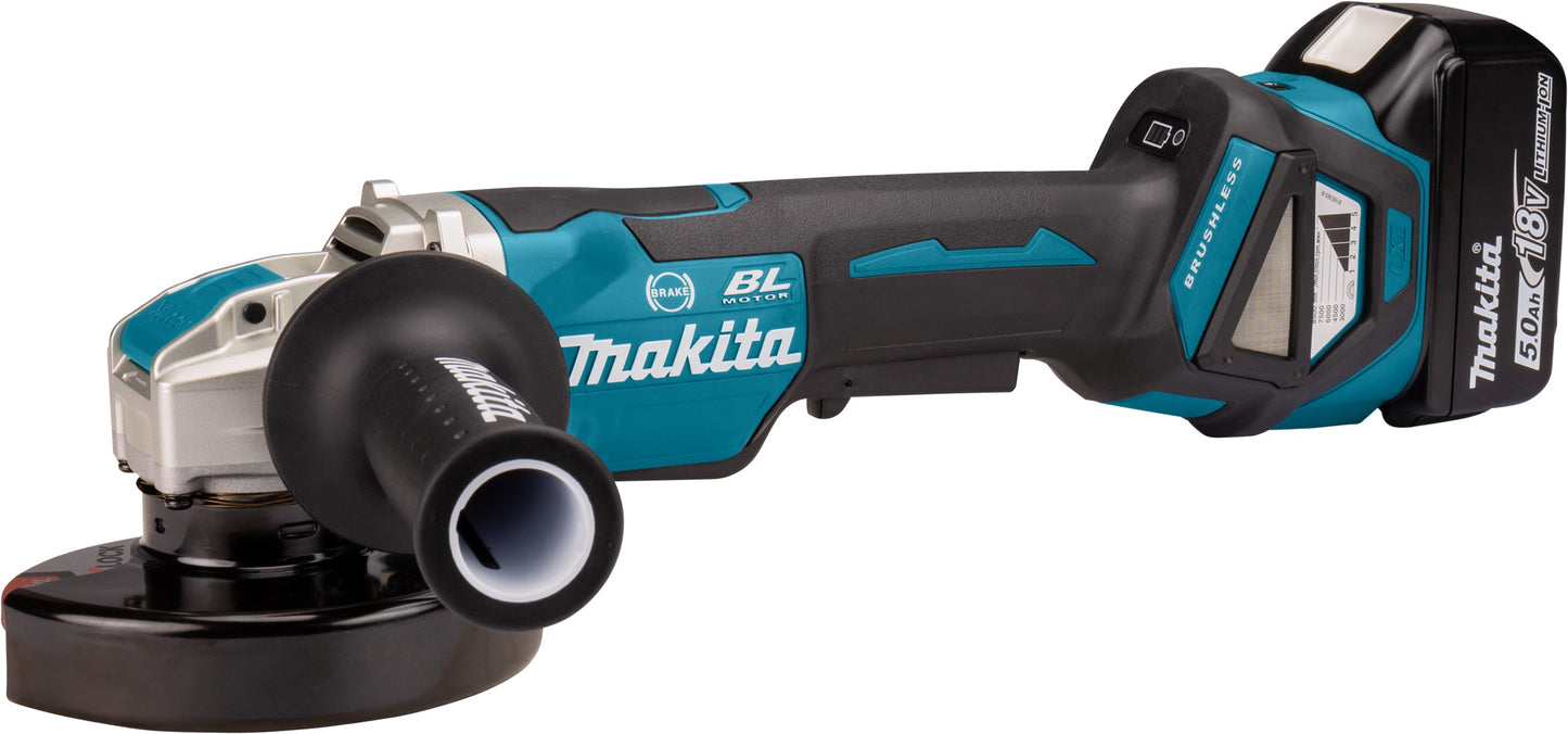 Makita DGA519RTJ Akku-Winkelschleifer 18V 5.0Ah X-LOCK